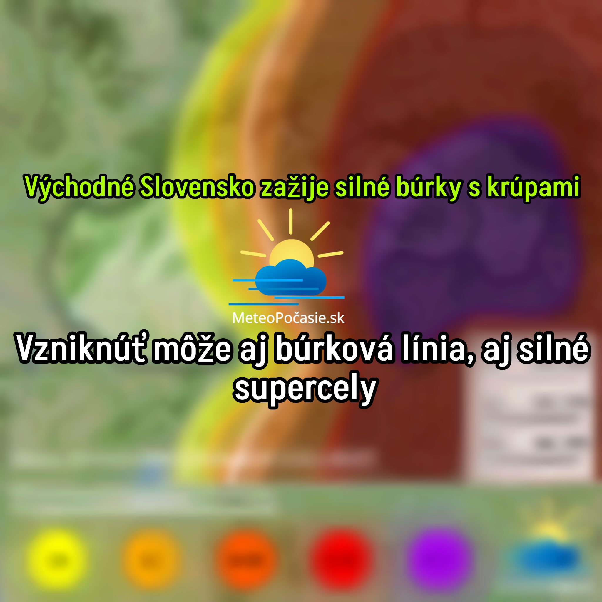 PRVÉ INFO: na východe Slovenska hrozia silné supercelárne búrky. Prinesú nebezpečné sprievodné javy